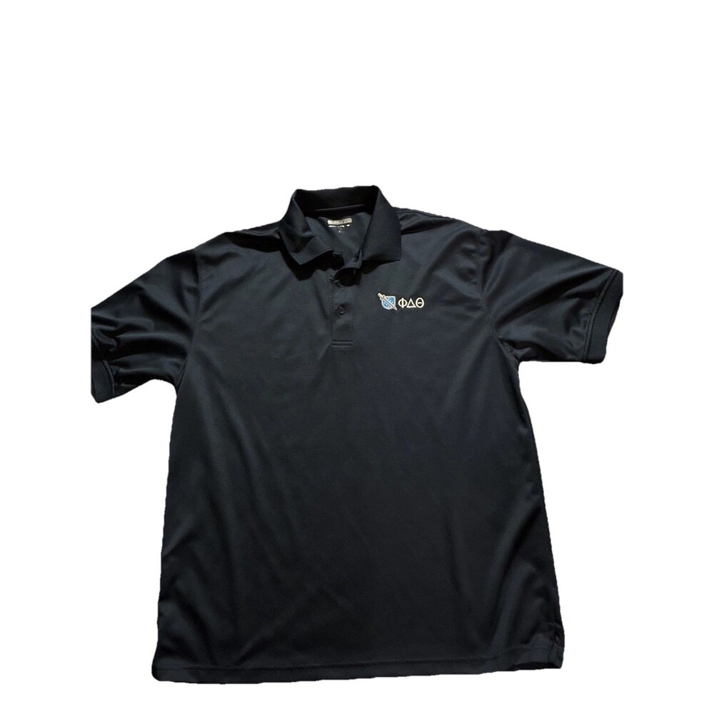 Zorrel Phi Delta Theta Men’s Blue Polo Shirt Large Fraternity Short Sleeve